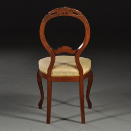 Antieke stoelen / Stel van 4 elegante Zweedse eetkamerstoelen ca. 1870   (No.450218)