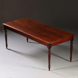 Lange tafel in essenhouten  werktafel of keukentafel in prachtige oude kleur [No.211730)