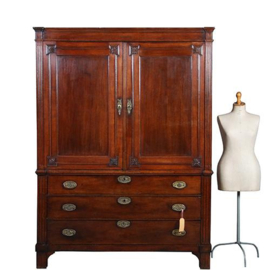 Hollands Neoclassicistisch kabinet met afneembaar hekje in zeer fraaie patina ca 1800 [No.892955)