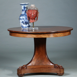 Vroeg Biedermeier bijzettafel of kleine eetkamertafel mahonie ca 1820 (No.272705)