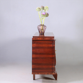 Dressoir  met vijf deuren in palissander met brons art deco Frankrijk ca 1930 (No.972205)
