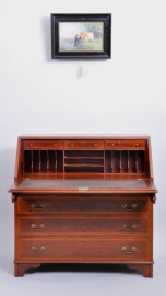 Antieke bureaus / Engese mahonie secretaire / klepbureau ca. 1900 (No.473605)
