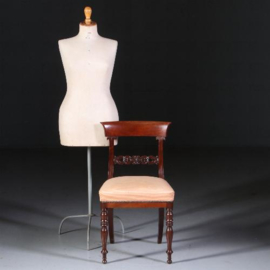 Antieke stoelen / Stel van 6 mahonie stoelen ca. 1930 incl. nieuwe bekleding naar wens (No.882361)