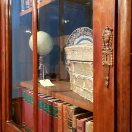 Antieke kast / Monumentale bibliotheekkast / boekenkast 4 meter breed ca. 1820  (No-258034)