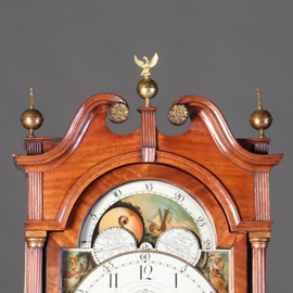 Staand Horloge Waight Birmingham ca 1790 8-daags maan datum secondewijzer (No.922240)