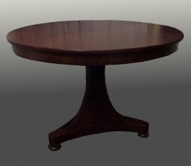 Antiek tafels / Mahonie coulissentafel /  sluierpoot ca. 1815. (No.84125)