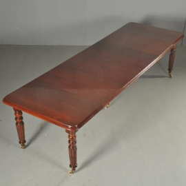 Antieke tafel / Engelse coulissentafel / pull out table ca. 1875 tot ruim 3 m. te vergroten (No.501310)