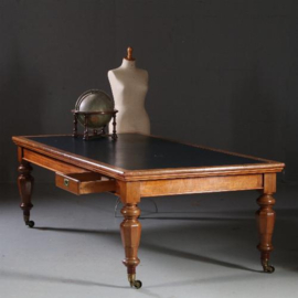 Antieke tafel / Schrijftafel / Vergadertafel / stoere eetkamertafel ca. 1850 Engeland (No.820313)
