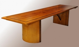 Antieke tafel / Lange smalle Art Deco eetkamertafel niet antiek Lengte 3 meter (No.473906)