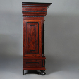 Kolomkast Palissander met ebben ca 1670 in zeer fraaie staat (No.461540)