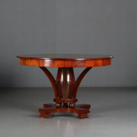 Antieke tafel / Hollandse coulissentafel in mahonie ca. 1820 voor 14 personen (No.611651)