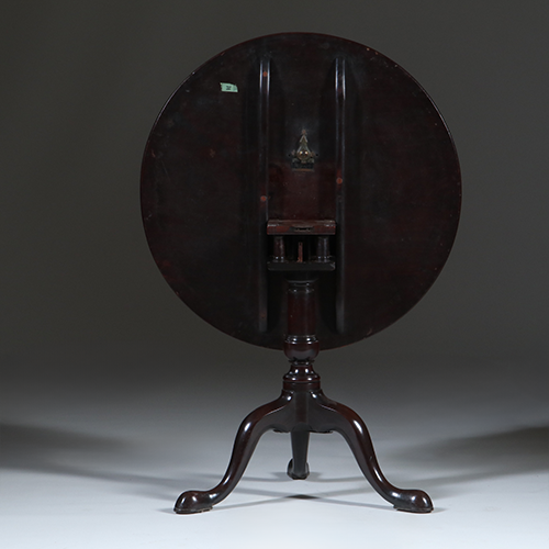 Bird cage  tilttop massief mahonie schitterende kleur ca 1775  (No.301865)