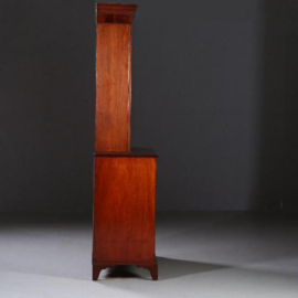 Antieke kasten / Buro-Bookcase, schrijfklep met groen leer ingelegd, mahonie ca. 1820 (No.820311)