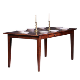 Strakke eetkamertafel met 2 lade ca 1880 (No.991415)