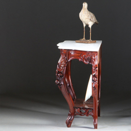 Hollands Willem III trumeau of console rijk gestoken mahonie ca 1875 (No.950315)