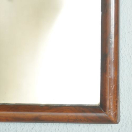 Antieke spiegels / Kleine mahonie Soester spiegel ca. 1820 met afneembaar kroontje (No.521403)
