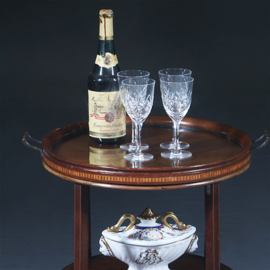 Bijzettafel wijntafel of etagère met afneembaar dienblad ca 1890 (No.283025)