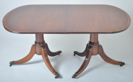 Antieke tafel / D-endtable 3,50 X 1,00 m. Mahonie ca. 1870 - 12 personen (No.84155)