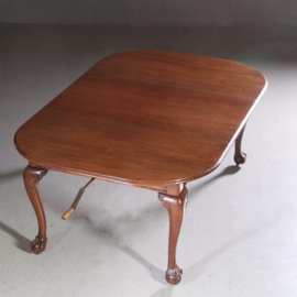 Antieke tafel / Engelse wind out table in mahonie op elegante cabriole poten ca. 1890 (No.651520)