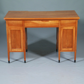 Satijnhouten bureau met zwarte accenten Hollands ca 1910 (No.283010)