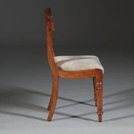 8 Eetkamer stoelen in bekleding naar wens Victoriaans ca 1875 (No.270105)