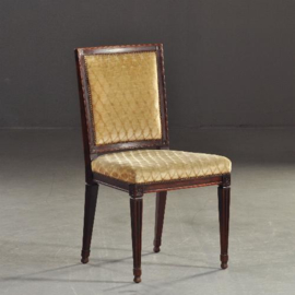 Antieke stoelen / Stel van 12 brede mahonie stoelen in Louis Seize stijl ca. 1850 (No.202735)