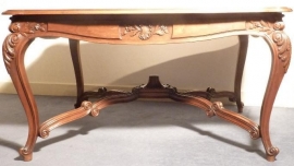 Antieke tafel / werktafel / schrijftafel Louis Quinze ca. 1870 (No.84132)