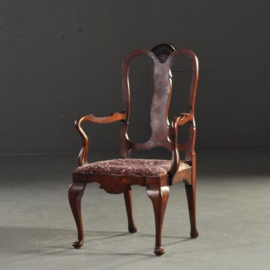 Antieke stoelen /  Mahonie armstoelen 1900 chipendale (No.151224)