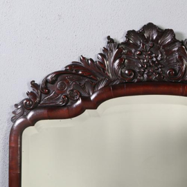 Antieke spiegels / Reusachtige Soester Spiegel met facet en "kras" belegde rand ca 1810 (No.851090)