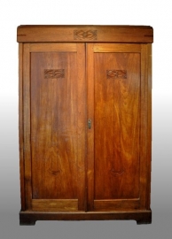 Antieke kast / Art Nouveau kast in teakhout ca. 1900 (No.76189)
