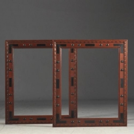 Antiek varia / Stel van 2 identieke antieke houten spiegellijsten / schilderijlijsten ca. 1840 (No.761002)