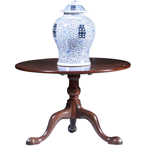 Verlaagde massief mahonie tilttop ca 1775  (No.301870)