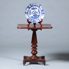 Vierkante mahonie tilttoptable wijntafel vroeg Victoriaans ca 1850 (No.450305)