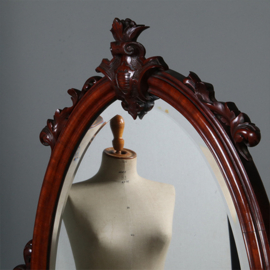 Rijk uitgevoerde Victoriaanse breakfront kaptafel of dresser met kantelspiegel en 10 laden (No.461550)