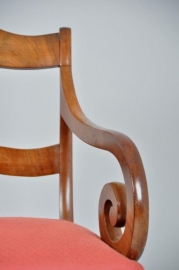 Antieke armstoelen / Hollandse mahonie armstoel ca. 1850 (No.86558)&