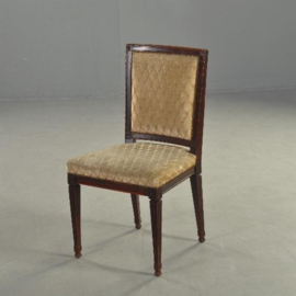 Antieke stoelen / Stel van 12 brede mahonie stoelen in Louis Seize stijl ca. 1850 (No.202735)
