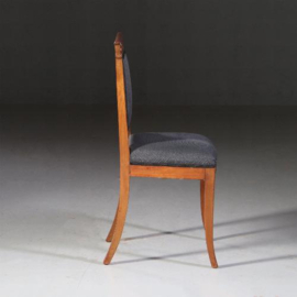 Antieke stoelen / stel van 6 Louis Philipe stoelen ca. 1835 mahonie incl stoffering naar wens   (No.812125)