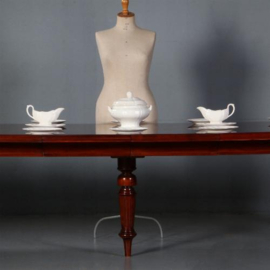 Antieke tafel / Pull out table ca. 1860 Engels mahonie ca. 12  personen (No.692457)