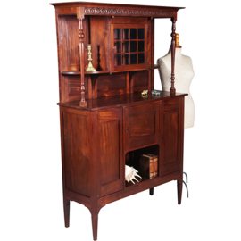 Strak en chique Hollands massief mahonie buffet ca 1895  (No.271725Z)