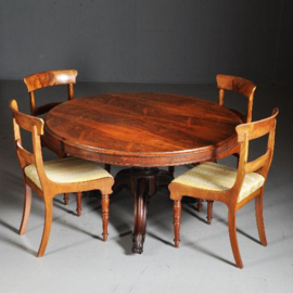 Antieke tafel / Eetkamertafel Tilttop-tabel in fabelachtig palissander ca. 1850 (No.461636)