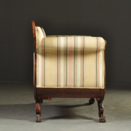 Antieke banken / De iconische  Hollandse Biedermeier sofa ca. 1825 in mahonie (No.221159)