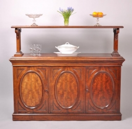 antieke kast / Sideboard / dressoir met opstand / buffet / ca. 1870 mahonie (No.4739601)