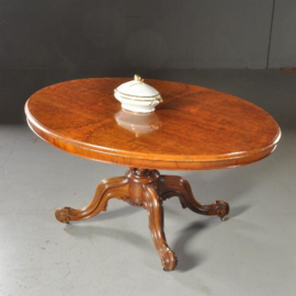 Antieke tafel / Grote tilttoptable ovaal wortelnoten ca. 1860 Engeland (No.472060)