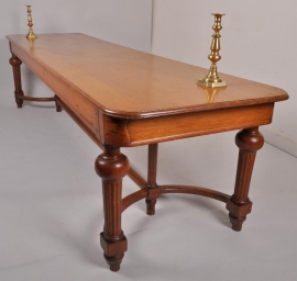 Wonderbaarlijk Antieke tafels / Lange smalle eikenhouten tafel ca. 1870 3 m. X 0 VX-44