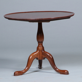 Engelse ronde Georgian mahonie bijzettafel wijntafel of kleine salontafel ca 1790 (No.461705)