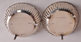 Antiek varia / Stel  zilveren mandjes Bigelow Kennard & Co. ca. 1915 (No.98526)