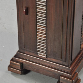 Antieke bijzettafels / Wijntafels / Drankkastje / Dranktafeltje / Barretje art deco ca. 1925 palissander met mahonie (No.460245)