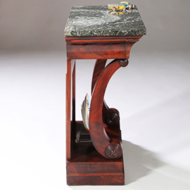 Klein vroeg Biedermeier trumeau of wandtafel met lade en spiegel Hollands ca 1815 (No.971730)