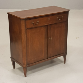 Antieke kast / Hollands mahonie Penantkastje ca. 1810 zeer klein strak   (No.340111)