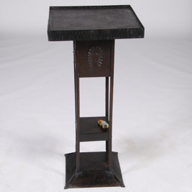 Metalen plantentafel Frans art deco ca 1925 - Wintertuin tafel of statafel (No.322110)